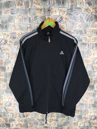 Black And Gold Adidas Tracksuit Top Vintage 90 S Adidas Track Top Trainer Medium Adidas Three Stripes Activewear Sportswear Windbreaker Adidas Black Trainer Jacket Size M Adidas Three Stripes Fila Jacket Tie Dye T Shirts