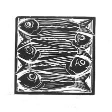 Black And White Linoleum Print Signed Original Linocut Prints 10x10cm Black By Cardabelledesign Linocut Art Linocut Prints Linocut