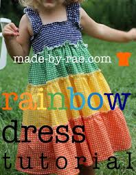 Rainbow Dress Tutorial Made By Rae Sewing Kids Clothes Rainbow Dress Sewing Patterns For Kids