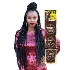 Black And Gold Silky Braiding Hair Bobbi Boss King Braid Soft Silky 100 Afrelle By Kanekalon Braided Hairstyles Kanekalon Braiding Hair Bobbi Boss Hair