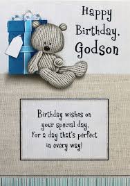 Godchild Birthday Wishes For Godson Happy Birthday Godson Greeting Card Teddy Bear Present Theme Brand New Selective Birthdaygod Happy Birthday Godson Birthday Card Sayings Birthday Qoutes