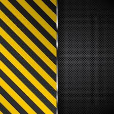 Black And Yellow Logo Background Download Yellow And Black Stripes On A Perforated Metal Background For Free Metal Background Band Logo Design Perforated Metal