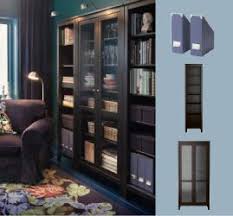 Black Bookshelf With Glass Doors Living Room Furniture Decor Living Room Furniture Sofas Guest Room Office Ikea Living Room
