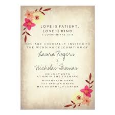 Christian Wedding Invitations Christian Bible Verse Rustic Country Floral Card Christian Wedding Invitations Wedding Card Quotes Wedding Invitation Quotes