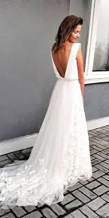 27 Awesome Simple Wedding Dresses For Cute Brides Wedding Dresses Guide Wedding Dress Guide Chiffon Wedding Dress Beach A Line Bridal Gowns