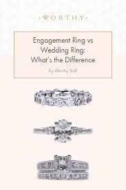 Engagement Ring Vs Wedding Ring What S The Difference Engagement Vs Wedding Ring Engagement Rings Engagement Ring Pictures