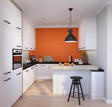 Farbige Wand In Der Kuche Orange Hellgrau Weisse Schranke Interiors Farbige Wande Wandfarbe Kuche Kuchen Design Ideen