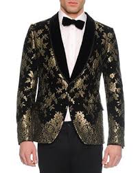 Black And Gold Jacket Dolce Gabbana Chantilly Lace Velvet Evening Jacket Black Gold Black And Gold Prom Suit Evening Jackets Gold Prom Suit