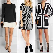 What Color Shoes To Wear With Black And White Dress Black White Dress Outfit White Dress Outfit Autumn Fashion Women Fall Outfits