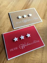 Weihnachtskarte Selbst Gemacht Sterne Weihnachtskarten Weihnachten Karten Selbstgemachte Weihnachtskarten
