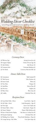 Use This Wedding Decor Checklist To Help You Nail Every Detail Junebug Weddings Wedding Decorations Wedding Planning Backyard Wedding