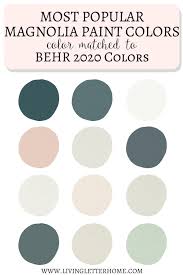 Behr 2020 Paint Colors Matched To Magnolia In 2020 Matching Paint Colors Trending Paint Colors Magnolia Paint Colors