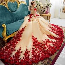 Sheer Neck Flowers Beading Ball Gown Wedding Dress Ball Gowns Luxury Wedding Dress Gowns