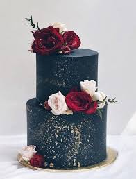 20 Whimsical Winter Wedding Cakes Emmalovesweddings Winter Wedding Cake Wedding Cake Navy Burgundy Wedding Cake