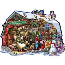Bits And Pieces Jigsaw Puzzles Australia Bits And Pieces 300 Piece Shaped Jigsaw Puzzle For Adults Christmas Barn 300 Pc Santa Winte Shaped Jigsaw Puzzles Christmas Illustration Christmas Puzzle