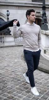 How To Wear White Sneakers For Men Fashion Style Inspiration In 2020 Sneakers Outfit Men Fall Outfits Men Sweater Outfits Men