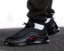 All Black Air Max 97 Mens Nike Men S Air Max 97 All Over Print Black Red Ar4259 001 Fashion Clothing Shoes Accessories Mensshoes Ath Nike Air Max 97 Nike Men Running Shoes For Men