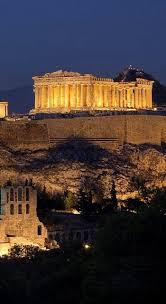 Parthenon At Night Acropolis Athens Greece Acropolis Greece Scenic Travel Around The Worlds