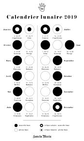 Calendrier Lunaire 2019 Calendrier Lunaire Lunaire Calendrier Pleine Lune