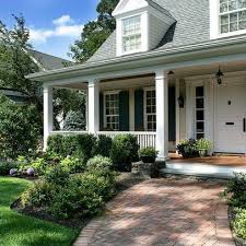 Landscaping A Cape Cod Style Home Design Ideas Pictures Remodel And Decor Page 13 Farmhouse Landscaping Traditional Landscape Front Porch Garden