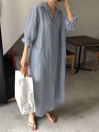 Plus Size Women Loose Solid Color Long Sleeve Shirt Dress Long Shirt Blouse Fashion Dress Shirt Sleeves