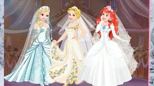 Disney Princess Elsa Ariel And Cinderella Wedding Festival Dress Up Game Disney Princess Elsa Rapunzel Wedding Disney Princess