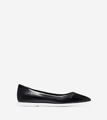 Black And White Flats Women S Zerogrand Skimmer Flats In Black White Cole Haan Boot Shoes Women Cole Haan Zerogrand Women Women Shoes