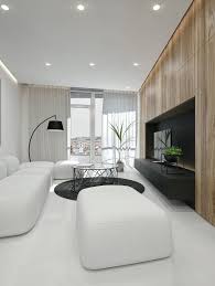 Black And White Modern House Interior White Living Room In 2020 Modern Apartment Design Condo Living Room Modern White Living Room