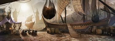 Injustice Gods Among Us Themyscira Port By Atomhawk On Deviantart Concept Art World Fantasy City Concept Art Digital