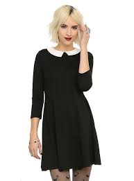 Black White Collar Dress White Collar Dress Collar Dress Dresses