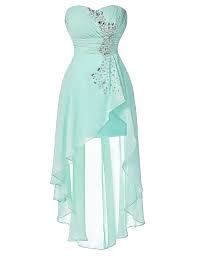 Turquoise Strapless Short Front Long Back Bridesmaid Dress Uniqistic Com Cute Prom Dresses Formal Evening Dresses Turquoise Bridesmaid Dresses