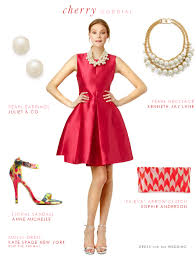 Cherry Red Cocktail Dress Red Wedding Guest Dresses Red Dress Accessories Red Cocktail Dress