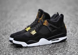 Black And Gold Retro 4s Air Jordan 4 Royalty Air Jordans Jordan Shoes Girls Air Jordan 4 Royalty