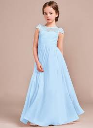 Poppy Pale Baby Blue Chiffon Bridesmaid Flowergirl Party Dress Uk Belle Boutiqu Blush Flower Girl Dresses Chiffon Flower Girl Dress Junior Bridesmaid Dresses