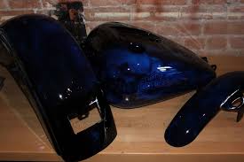 Custom Black And Blue Motorcycle Dark Blue Custom Paint Jobs Online Motorcycle Paint Shop Black Base Candy Blue Smoke And Skulls Design Custo Motorcycle Paint Jobs Custom Paint Skull Design