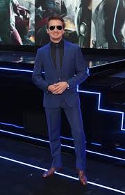 Surprise Scarlett Johansson Is Actually Wearing A Jumpsuit Prom Suits For Men Navy Blue Suit Blue Suit Outfit