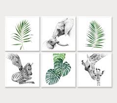 Black And White Animal Prints For Baby Nursery Jungle Art Nursery Animal Prints Safari Nursery Decor Nursery Decor Black