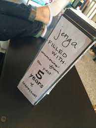 Jenga 5 Year Wedding Anniversary Gift Five Year Gift Is Traditionally Said To Be Wood 5 Year Anniversary Gift 3rd Year Anniversary Gifts Anniversary Gifts