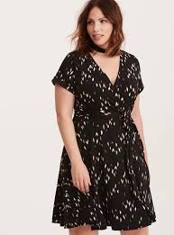 Multi Color Ikat Print Tie Waist Faux Wrap Dress Faux Wrap Dress Dresses Wrap Dress