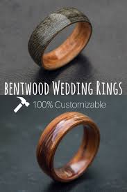 Mens Bentwood Wedding Bands These Wood Rings Are 100 Customizable You Can Even Send Us Wood To U Wooden Wedding Ring Mens Wedding Rings Unique Wedding Bands