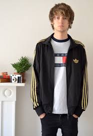 Black And Gold Jacket 90s Vintage Adidas Black And Gold Track Jacket Ica Vintage Adidas Jacket Outfit Jackets Vintage Sportswear