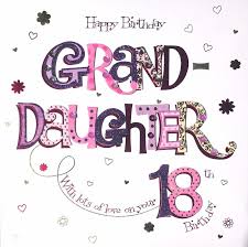 18th Birthday Greetings For Granddaughter Pin On Products