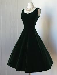 Green Velvet Dress Sleeveless A Line Beautiful Dresses Vintage 1950s Dresses Black Dress