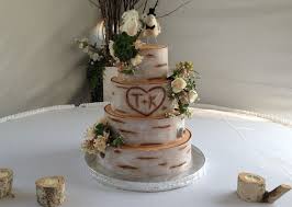 Buttercream Birch Tree Wedding Cake Diy Birch Tree Cake Birch Tree Cakes Wedding Cake Tree Simple Wedding Cake