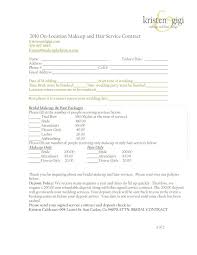 Wedding Hair And Makeup Contract Template Wedding Hair And Makeup Bridal Hair And Makeup Freelance Makeup Artist