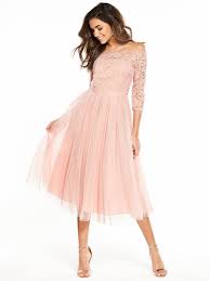 V By Very Bridesmaid Lace Bardot Tulle Prom Dress Blush Pink Liv Ideas Tulle Prom Dress Pink Bridesmaid Dresses Lace Bridesmaid Dresses