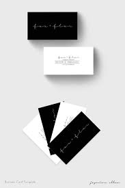 Black And White Signature Black And White Business Card Editable Corjl Template Simple Minimalist Signature Photographer Blogger Beautician Branding Diy White Business Card Minimalist Business Cards Business Card Template