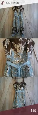 4 For 15 Dressbarn Print Dress With Ribbon Belt Print Dress Fashion Clothes Design