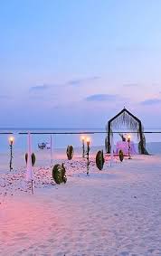Sunset Beach Wedding Constance Hotel Mauritius Sunset Beach Weddings Dream Honeymoon Beach Wedding Colors