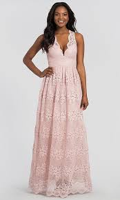 Long Lace Wedding Guest Dress With Empire Waist Lace Wedding Guest Dress Pink Ball Gown Ball Gowns Wedding